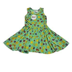 Dot Dot Smile Toddler Girl Size 2T Green Sunshine‎ Tank Twirl Dress NWT